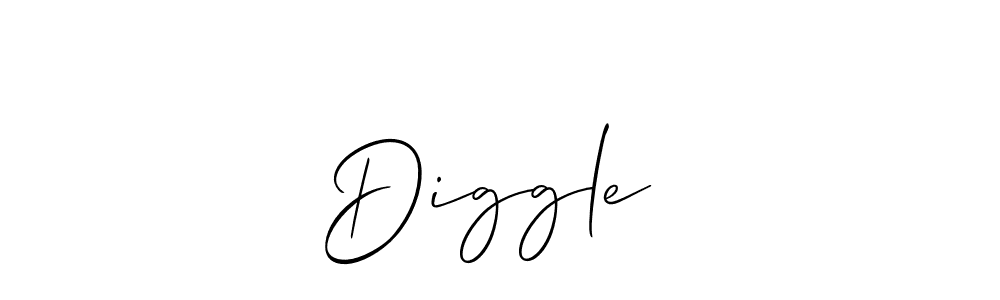 Diggle ❤ stylish signature style. Best Handwritten Sign (Allison_Script) for my name. Handwritten Signature Collection Ideas for my name Diggle ❤. Diggle ❤ signature style 2 images and pictures png