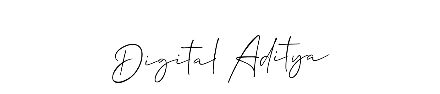 Also You can easily find your signature by using the search form. We will create Digital Aditya name handwritten signature images for you free of cost using Allison_Script sign style. Digital Aditya signature style 2 images and pictures png