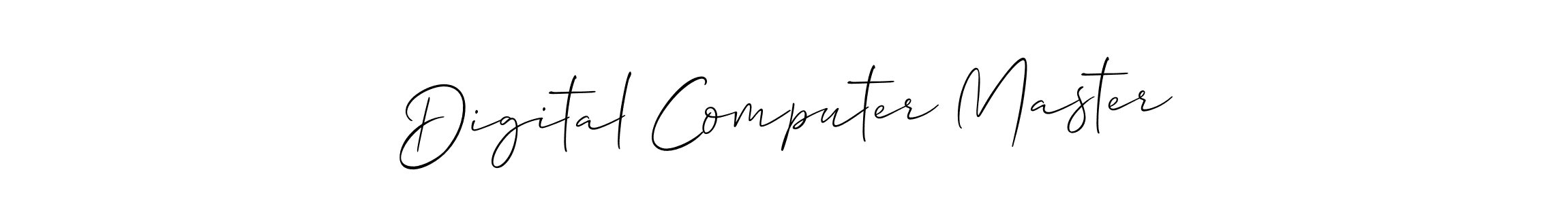 Similarly Allison_Script is the best handwritten signature design. Signature creator online .You can use it as an online autograph creator for name Digital Computer Master. Digital Computer Master signature style 2 images and pictures png