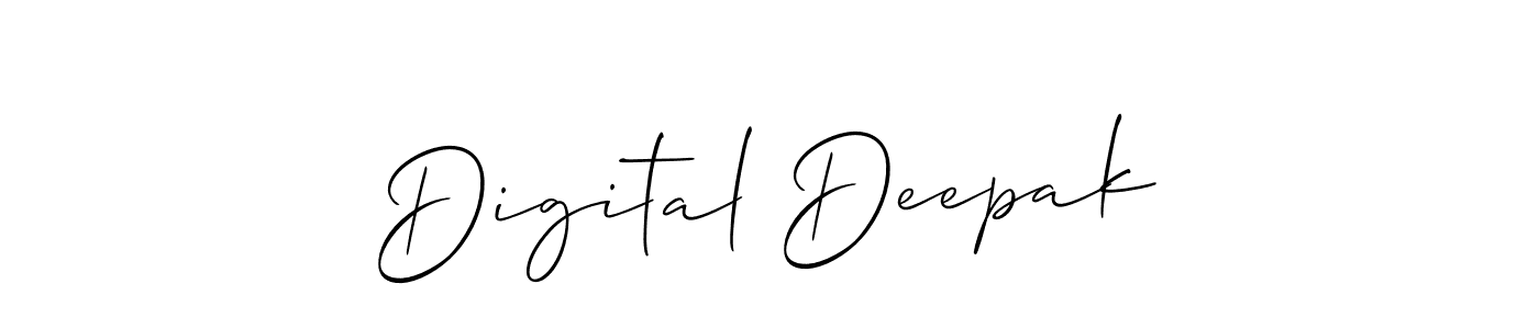 How to make Digital Deepak signature? Allison_Script is a professional autograph style. Create handwritten signature for Digital Deepak name. Digital Deepak signature style 2 images and pictures png