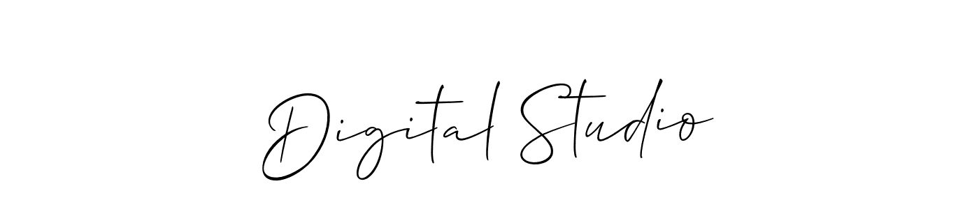 How to make Digital Studio signature? Allison_Script is a professional autograph style. Create handwritten signature for Digital Studio name. Digital Studio signature style 2 images and pictures png