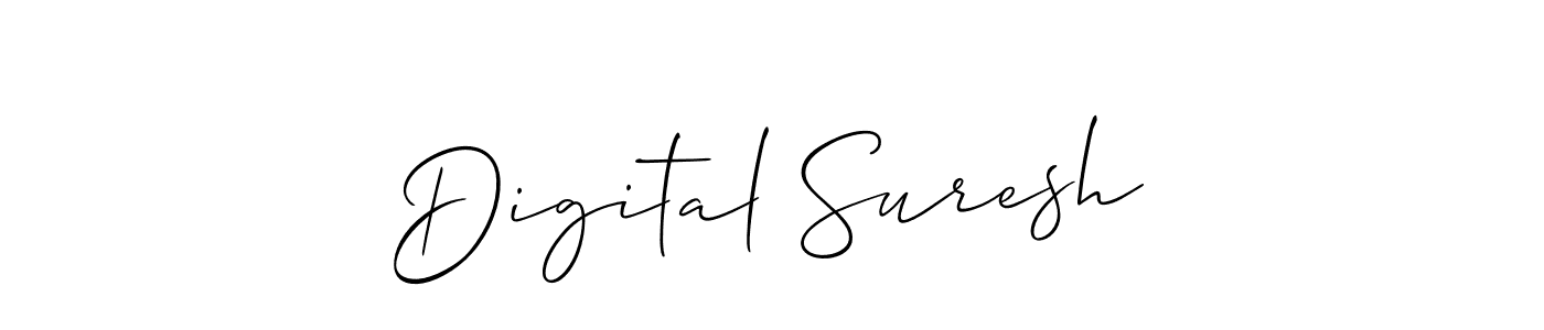 Use a signature maker to create a handwritten signature online. With this signature software, you can design (Allison_Script) your own signature for name Digital Suresh. Digital Suresh signature style 2 images and pictures png