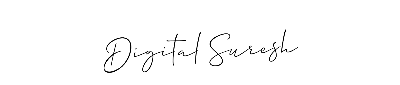 Use a signature maker to create a handwritten signature online. With this signature software, you can design (Allison_Script) your own signature for name Digital Suresh. Digital Suresh signature style 2 images and pictures png