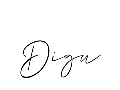 Allison_Script is a professional signature style that is perfect for those who want to add a touch of class to their signature. It is also a great choice for those who want to make their signature more unique. Get Digu name to fancy signature for free. Digu signature style 2 images and pictures png