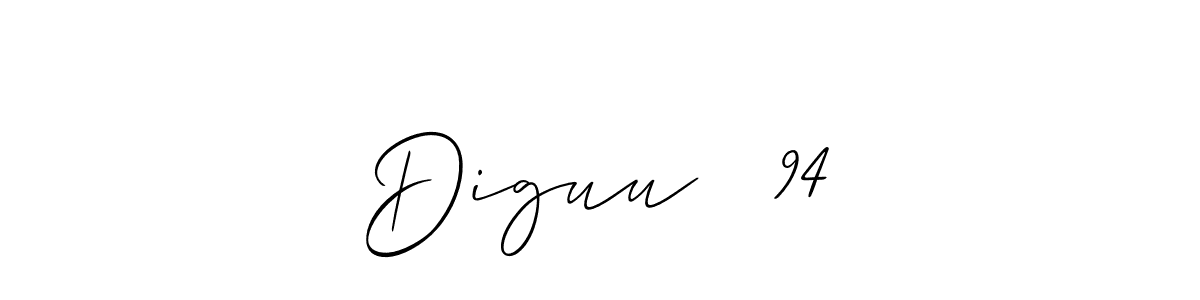 How to make Diguu ⚡ 94 signature? Allison_Script is a professional autograph style. Create handwritten signature for Diguu ⚡ 94 name. Diguu ⚡ 94 signature style 2 images and pictures png