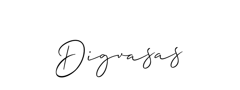 How to make Digvasas signature? Allison_Script is a professional autograph style. Create handwritten signature for Digvasas name. Digvasas signature style 2 images and pictures png