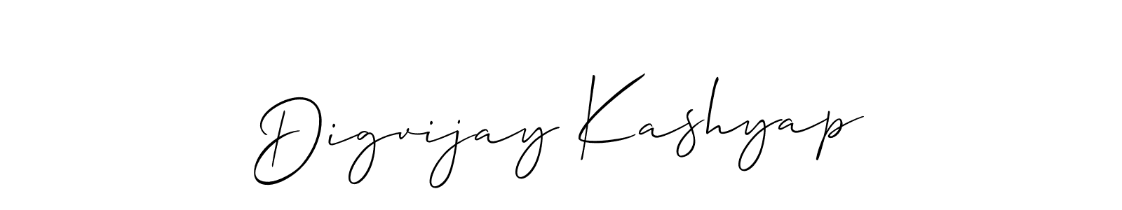 How to Draw Digvijay Kashyap signature style? Allison_Script is a latest design signature styles for name Digvijay Kashyap. Digvijay Kashyap signature style 2 images and pictures png