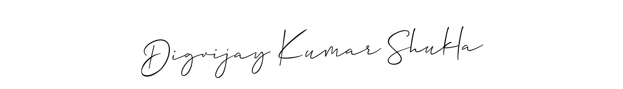 if you are searching for the best signature style for your name Digvijay Kumar Shukla. so please give up your signature search. here we have designed multiple signature styles  using Allison_Script. Digvijay Kumar Shukla signature style 2 images and pictures png