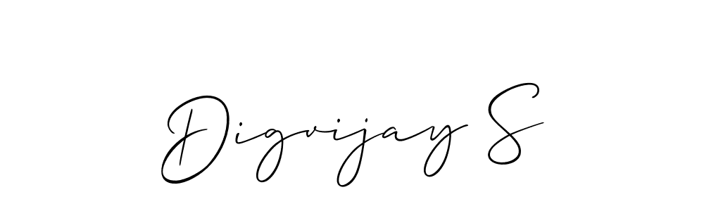Allison_Script is a professional signature style that is perfect for those who want to add a touch of class to their signature. It is also a great choice for those who want to make their signature more unique. Get Digvijay S name to fancy signature for free. Digvijay S signature style 2 images and pictures png