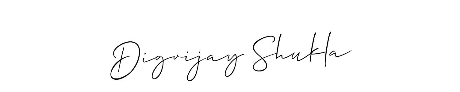 Make a beautiful signature design for name Digvijay Shukla. With this signature (Allison_Script) style, you can create a handwritten signature for free. Digvijay Shukla signature style 2 images and pictures png