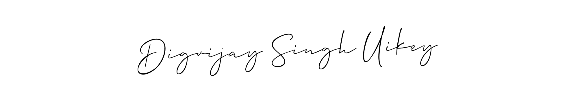 Similarly Allison_Script is the best handwritten signature design. Signature creator online .You can use it as an online autograph creator for name Digvijay Singh Uikey. Digvijay Singh Uikey signature style 2 images and pictures png