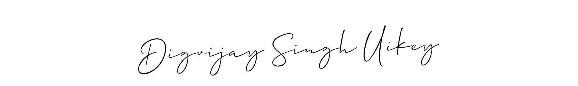 How to make Digvijay Singh Uikey signature? Allison_Script is a professional autograph style. Create handwritten signature for Digvijay Singh Uikey name. Digvijay Singh Uikey signature style 2 images and pictures png