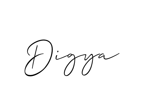 Also we have Digya name is the best signature style. Create professional handwritten signature collection using Allison_Script autograph style. Digya signature style 2 images and pictures png