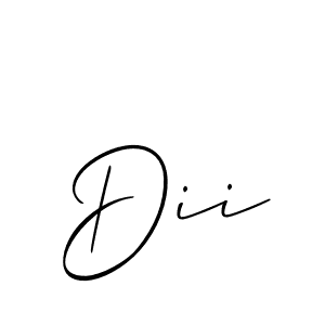 Create a beautiful signature design for name Dii. With this signature (Allison_Script) fonts, you can make a handwritten signature for free. Dii signature style 2 images and pictures png