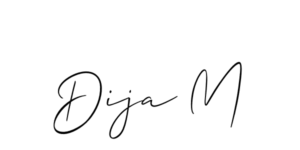 Similarly Allison_Script is the best handwritten signature design. Signature creator online .You can use it as an online autograph creator for name Dija M. Dija M signature style 2 images and pictures png