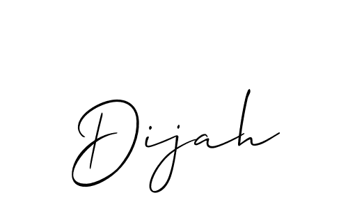 Similarly Allison_Script is the best handwritten signature design. Signature creator online .You can use it as an online autograph creator for name Dijah. Dijah signature style 2 images and pictures png