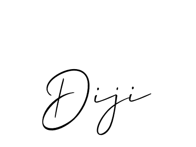 Design your own signature with our free online signature maker. With this signature software, you can create a handwritten (Allison_Script) signature for name Diji. Diji signature style 2 images and pictures png