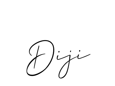 Design your own signature with our free online signature maker. With this signature software, you can create a handwritten (Allison_Script) signature for name Diji. Diji signature style 2 images and pictures png