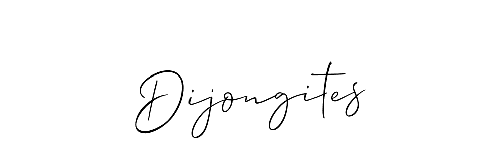 How to Draw Dijongites signature style? Allison_Script is a latest design signature styles for name Dijongites. Dijongites signature style 2 images and pictures png