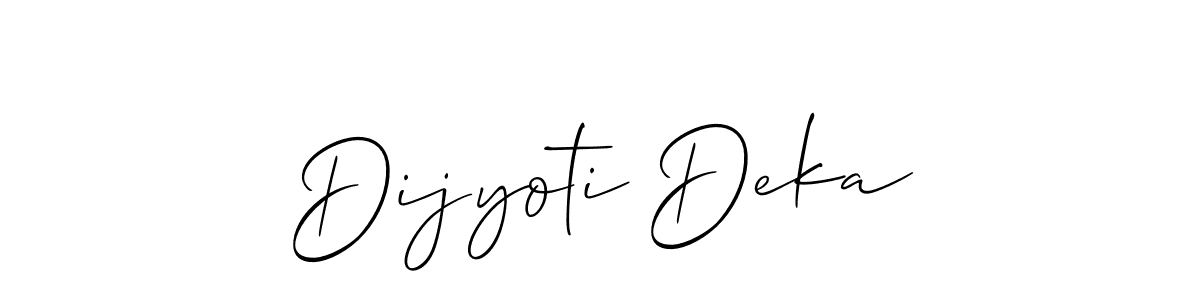 This is the best signature style for the Dijyoti Deka name. Also you like these signature font (Allison_Script). Mix name signature. Dijyoti Deka signature style 2 images and pictures png