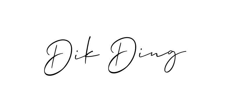 Check out images of Autograph of Dik Ding name. Actor Dik Ding Signature Style. Allison_Script is a professional sign style online. Dik Ding signature style 2 images and pictures png