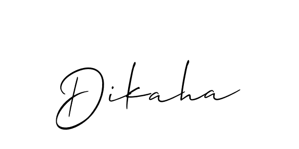 Also You can easily find your signature by using the search form. We will create Dikaha name handwritten signature images for you free of cost using Allison_Script sign style. Dikaha signature style 2 images and pictures png