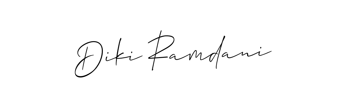 See photos of Diki Ramdani official signature by Spectra . Check more albums & portfolios. Read reviews & check more about Allison_Script font. Diki Ramdani signature style 2 images and pictures png