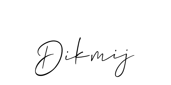 You should practise on your own different ways (Allison_Script) to write your name (Dikmij) in signature. don't let someone else do it for you. Dikmij signature style 2 images and pictures png