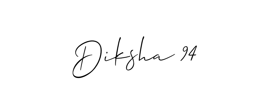 Make a beautiful signature design for name Diksha 94. With this signature (Allison_Script) style, you can create a handwritten signature for free. Diksha 94 signature style 2 images and pictures png