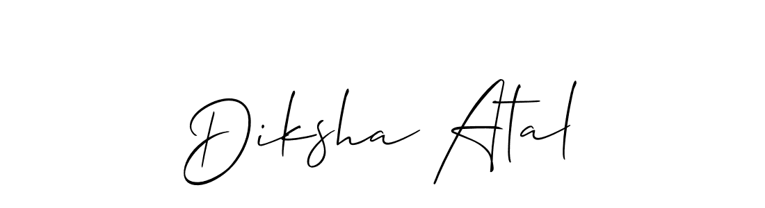 You can use this online signature creator to create a handwritten signature for the name Diksha Atal. This is the best online autograph maker. Diksha Atal signature style 2 images and pictures png