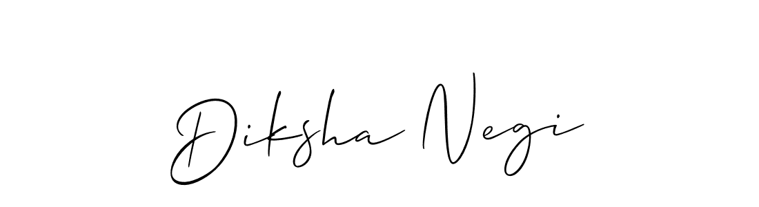 How to make Diksha Negi name signature. Use Allison_Script style for creating short signs online. This is the latest handwritten sign. Diksha Negi signature style 2 images and pictures png