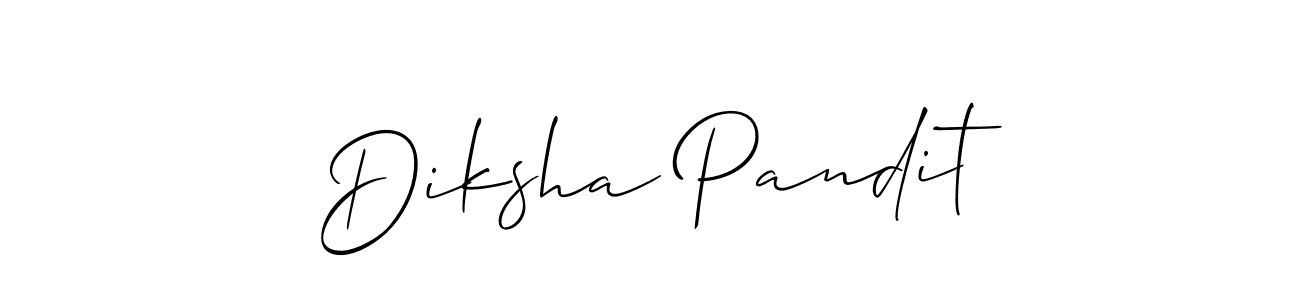Design your own signature with our free online signature maker. With this signature software, you can create a handwritten (Allison_Script) signature for name Diksha Pandit. Diksha Pandit signature style 2 images and pictures png