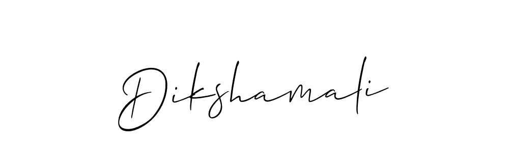 Make a short Dikshamali signature style. Manage your documents anywhere anytime using Allison_Script. Create and add eSignatures, submit forms, share and send files easily. Dikshamali signature style 2 images and pictures png