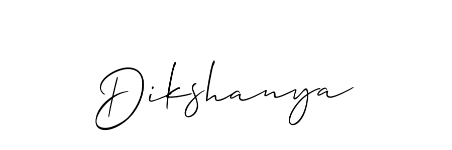 It looks lik you need a new signature style for name Dikshanya. Design unique handwritten (Allison_Script) signature with our free signature maker in just a few clicks. Dikshanya signature style 2 images and pictures png