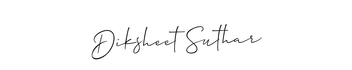 if you are searching for the best signature style for your name Diksheet Suthar. so please give up your signature search. here we have designed multiple signature styles  using Allison_Script. Diksheet Suthar signature style 2 images and pictures png