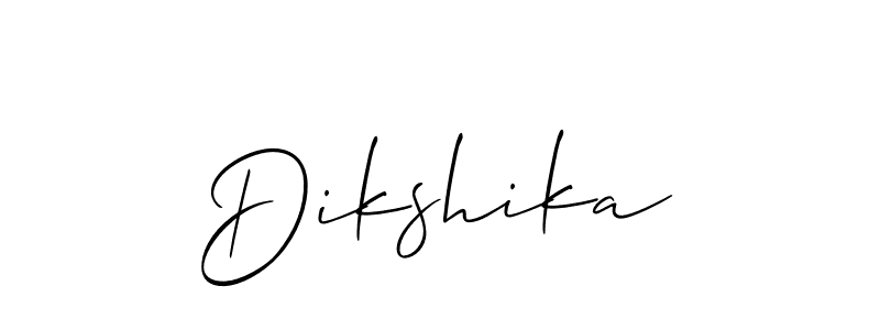Similarly Allison_Script is the best handwritten signature design. Signature creator online .You can use it as an online autograph creator for name Dikshika. Dikshika signature style 2 images and pictures png