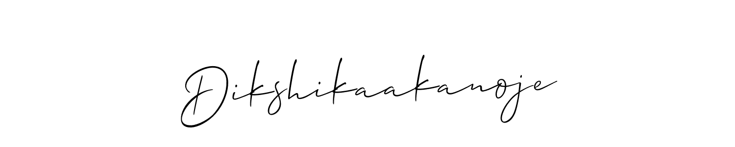 Make a beautiful signature design for name Dikshikaakanoje. Use this online signature maker to create a handwritten signature for free. Dikshikaakanoje signature style 2 images and pictures png