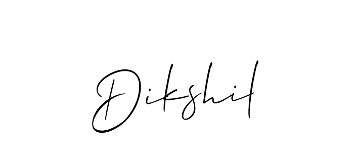 Dikshil stylish signature style. Best Handwritten Sign (Allison_Script) for my name. Handwritten Signature Collection Ideas for my name Dikshil. Dikshil signature style 2 images and pictures png