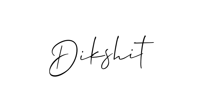 Design your own signature with our free online signature maker. With this signature software, you can create a handwritten (Allison_Script) signature for name Dikshit. Dikshit signature style 2 images and pictures png