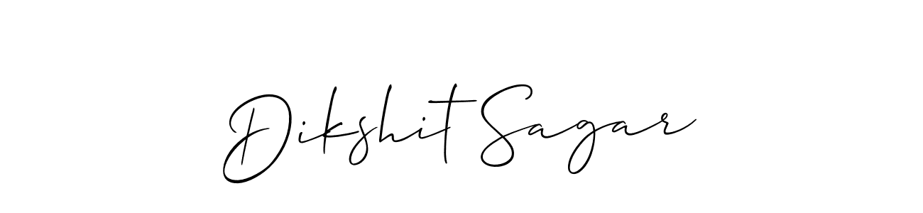 How to make Dikshit Sagar name signature. Use Allison_Script style for creating short signs online. This is the latest handwritten sign. Dikshit Sagar signature style 2 images and pictures png