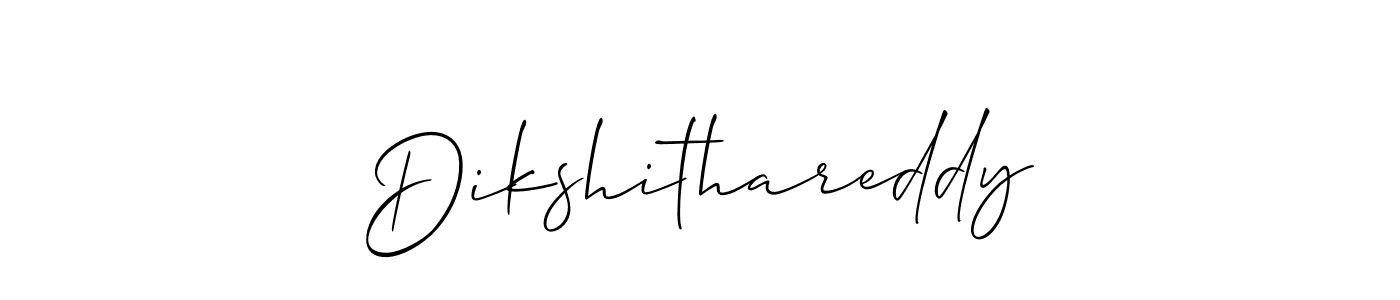 You should practise on your own different ways (Allison_Script) to write your name (Dikshithareddy) in signature. don't let someone else do it for you. Dikshithareddy signature style 2 images and pictures png