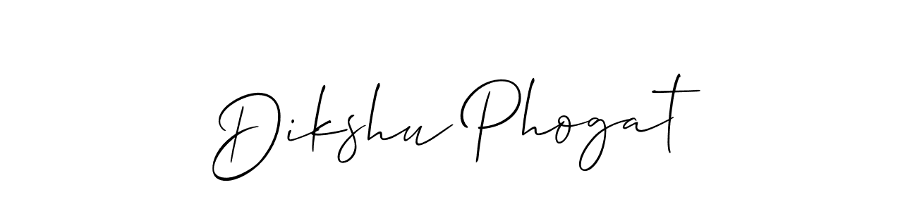 Make a beautiful signature design for name Dikshu Phogat. Use this online signature maker to create a handwritten signature for free. Dikshu Phogat signature style 2 images and pictures png