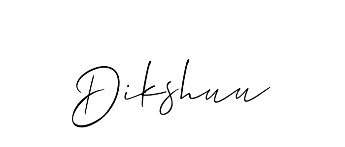 You can use this online signature creator to create a handwritten signature for the name Dikshuu. This is the best online autograph maker. Dikshuu signature style 2 images and pictures png