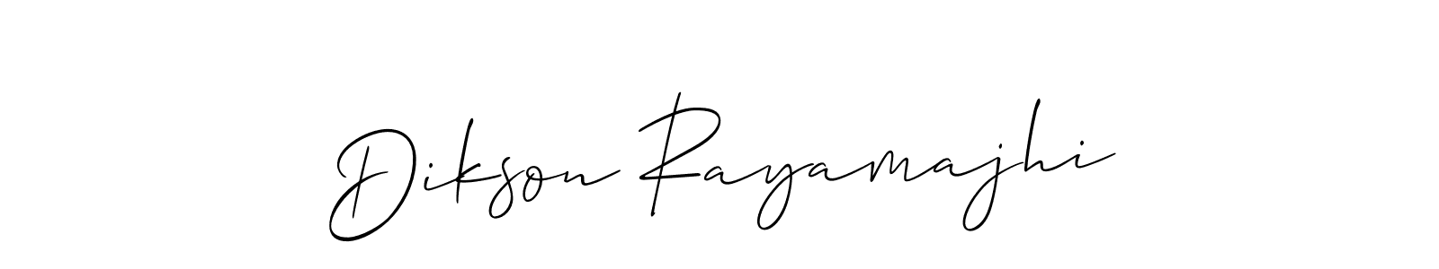 You should practise on your own different ways (Allison_Script) to write your name (Dikson Rayamajhi) in signature. don't let someone else do it for you. Dikson Rayamajhi signature style 2 images and pictures png