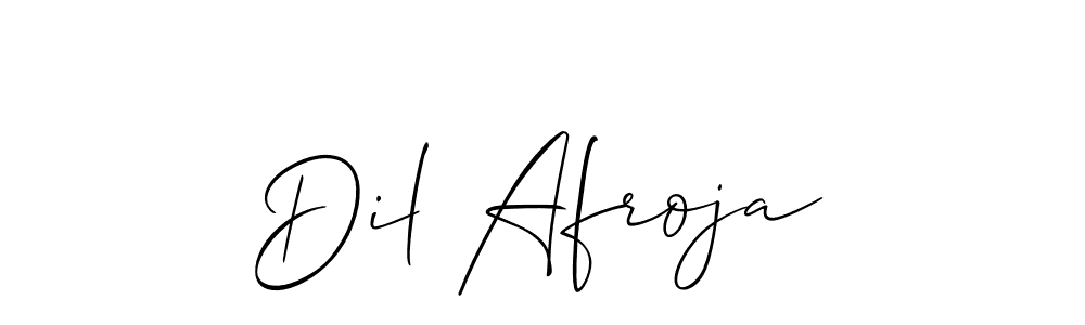 Also we have Dil Afroja name is the best signature style. Create professional handwritten signature collection using Allison_Script autograph style. Dil Afroja signature style 2 images and pictures png