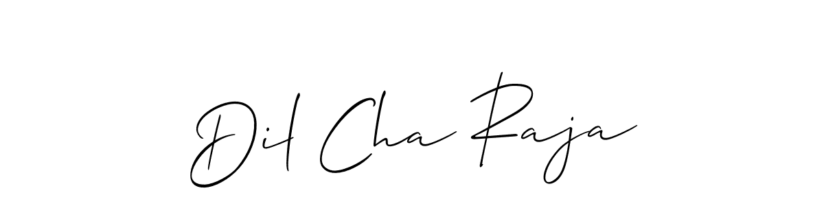 It looks lik you need a new signature style for name Dil Cha Raja. Design unique handwritten (Allison_Script) signature with our free signature maker in just a few clicks. Dil Cha Raja signature style 2 images and pictures png