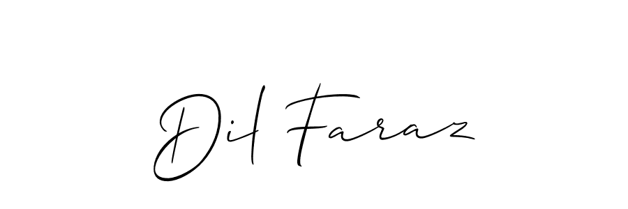 Similarly Allison_Script is the best handwritten signature design. Signature creator online .You can use it as an online autograph creator for name Dil Faraz. Dil Faraz signature style 2 images and pictures png