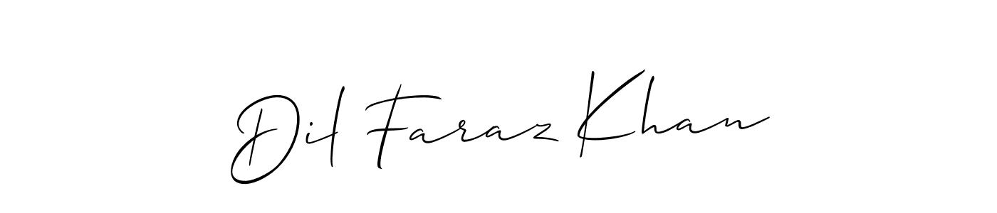 Also You can easily find your signature by using the search form. We will create Dil Faraz Khan name handwritten signature images for you free of cost using Allison_Script sign style. Dil Faraz Khan signature style 2 images and pictures png