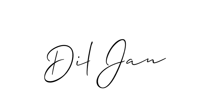 Once you've used our free online signature maker to create your best signature Allison_Script style, it's time to enjoy all of the benefits that Dil Jan name signing documents. Dil Jan signature style 2 images and pictures png