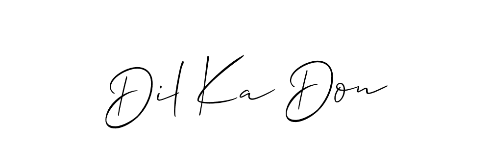 Best and Professional Signature Style for Dil Ka Don. Allison_Script Best Signature Style Collection. Dil Ka Don signature style 2 images and pictures png
